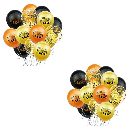 UPKOCH 36 Stück 12 Partyballons Ballons für Baufahrzeuge Luftballons-Set Hochzeitsballons orange luftballons ballons orange Luftballons Set hochzeitsdeko Dekorationsballons Latexballons von UPKOCH