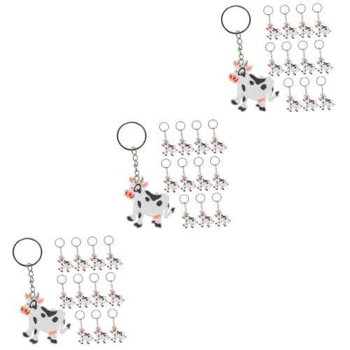 UPKOCH 36 Stück Kuh Schlüsselanhänger Stier Schlüsselanhänger Kuh Schlüsselanhänger Kuh Schlüsselanhänger Bauernhoftier Schlüsselanhänger Zootier Schlüsselanhänger Dschungeltier von UPKOCH