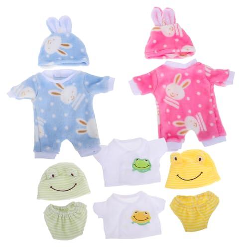 UPKOCH 4 Sets Realistische Kleidung Für Wiedergeborene Babypuppen, Hunde-Pyjamas Für 12-Zoll-amerikanische Puppen, Niedliche Babypuppen-tierkleidung Für Mädchen, Weicher Süßer von UPKOCH