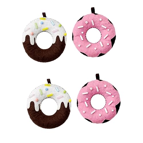 UPKOCH 4 Stück Cartoon-Donut-Anhänger handgemachtes Cartoon-Spielzeug DIY handgemachtes Spielzeug DIY-Cartoon-handgemachte Spielzeuge von UPKOCH