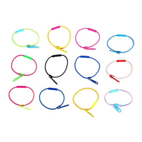 UPKOCH 4 Stück Freundschaftsarmband Mit Reißverschluss Damen Schmuckarmband Reißverschluss Armband Party Reißverschluss Armband Spielzeug Armband Für Party von UPKOCH