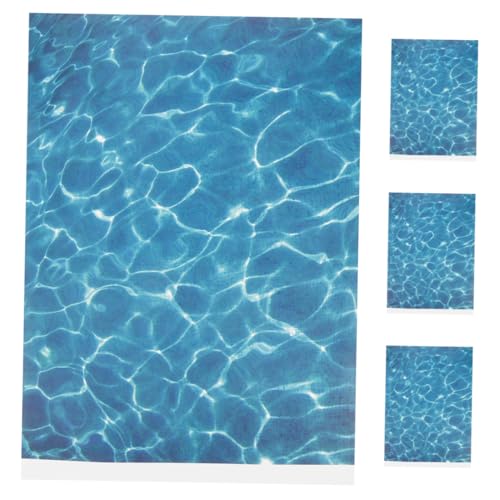 UPKOCH 4 Stück Papier Mit Simulierter Wasserstruktur Flusslandschaft-wasseraufkleber DIY-texturaufkleber Für Die Seeszene Papieraufkleber Mit Wassereffekt Seeszene, Wellenwasser Sky-Blue von UPKOCH