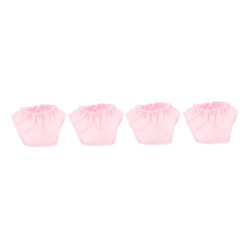 UPKOCH 4 Stück Puppenhöschen Mini-Puppen Puppenhaus-Küche Miniaturen glitzernde Puppenkleider für Mädchen Pyjama puppenkleidung Puppen Kleidung Spielzeughöschen Mini-Höschen Stoff Rosa von UPKOCH