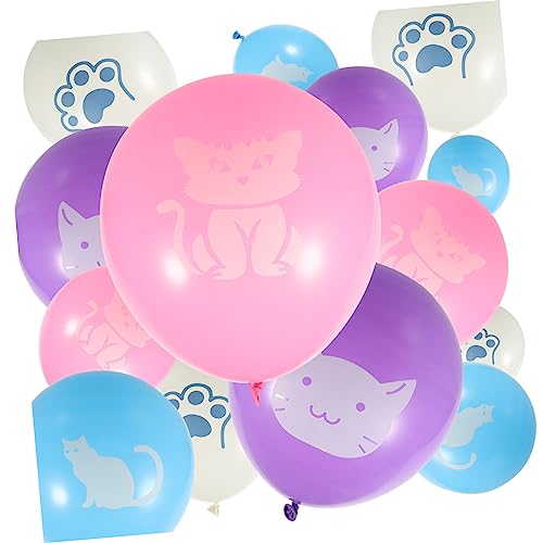 UPKOCH 40St Katzenballon Partyballons im Freien Cartoon-Geburtstagsballons Kätzchen Zubehör deckenverkleidung hochzeits dekoration dekorative Partyballons schöne Partyballons Emulsion von UPKOCH