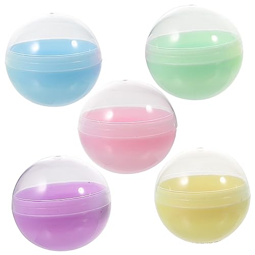 UPKOCH 50 Stück Macaron-gacha-schale Bunter Leerer Ball Bonbonkugeln Zum Befüllen Leere Kugelkapsel Kaugummiautomatenkapseln Kaugummis Preisbehälter Für Runde Kapseln Klare Kugel Spiel Pp von UPKOCH