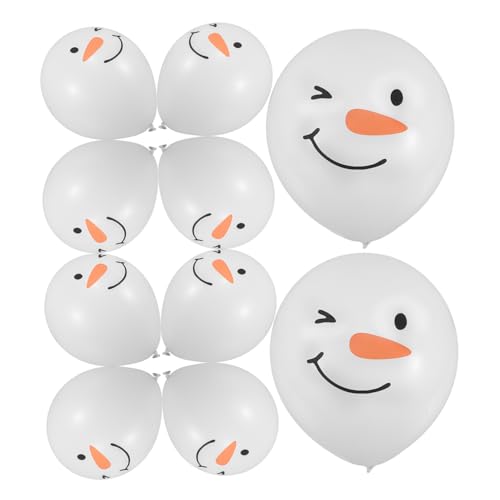 UPKOCH 50 Stück Schneemann-Ballon Weihnachtsballon weihnachtsfeier luftballons Schneeballon Schneemann Ballons Winterdekor Bonbonfolienballons rosa geburtstagsdekoration Emulsion von UPKOCH