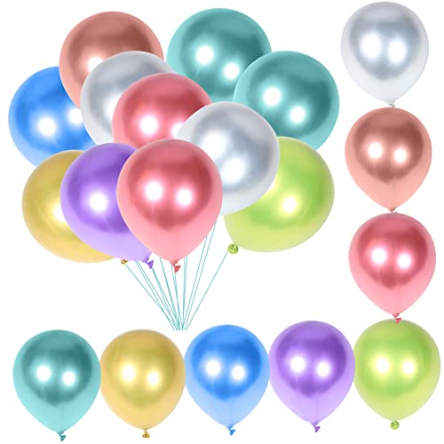 UPKOCH 500 Stück Ballonballons Mehrfarbig Bunte Ornamente Geburtstagsparty Layout Requisiten Partydekorationen Partyzubehör Geburtstagsversorgung Emulsion von UPKOCH