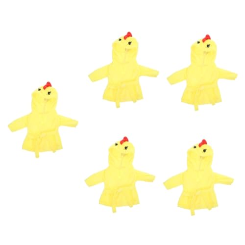 UPKOCH 5st Puppenpyjama Passende Kleidung Für Die Wiedergeborene Puppe Amerikanische Puppenkleidung Puppensachen Kleider Für Babypuppen Kleidung Für Babypuppen Puppenkostüm Yellow Flanell von UPKOCH