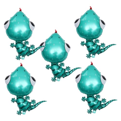 UPKOCH 5st Tierischer Ballon Kuh Ballons Feiertagsballons Ballonaufblaspumpe Luftballons Für Katzen Aufblasgerät Schweineballon Seifenblasenmaschine Autospielzeug Blue Aluminiumfolie von UPKOCH