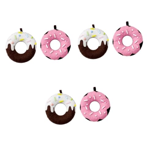 UPKOCH 6 STK Donut-Anhänger DIY handgemachtes Spielzeug DIY-Cartoon-handgemachte Spielzeuge handgemachtes Cartoon-Spielzeug von UPKOCH