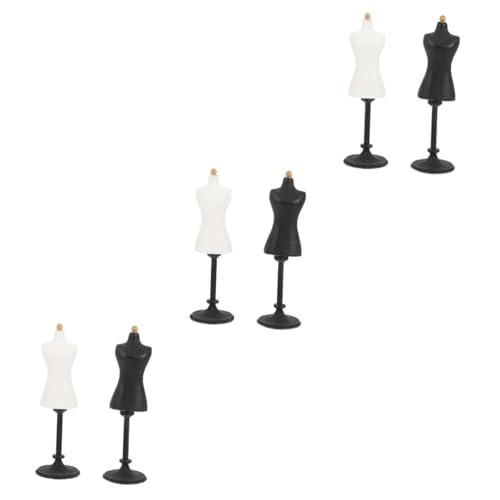 UPKOCH 6 STK Modellständer Mädchenkostüme Puppenständer Schaufensterpuppe Kleid Modell Schaufensterpuppenform Miniaturpuppen Halterungen Für Die Präsentation Von Kleidern Maniquies Harz von UPKOCH