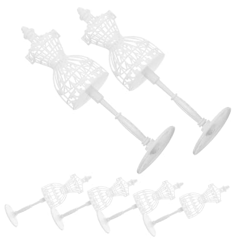 UPKOCH 6 Stück Teiliges Mini Schaufensterpuppen Hohles Design Kunstvoller Puppenständer Weiß Geeignet für Puppenhausdekoration und Miniaturmodezubehör UPKOCH 6 Stück Teiliges Mini Schaufensterpuppen Hohles Design Kunstvoller Puppenständer Weiß Geeignet für Puppenhausdekoration und Miniaturmodezubehör von UPKOCH