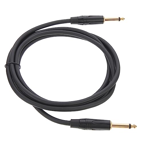 UPKOCH 65mm Audio Kabel Gitarrenkabel Stromversorgungskabel Lautsprecheradapter Lautsprecher-audiokabel Instrumentenkabel An Aux Gitarreneffektkabel Audiokabel Für E-gitarre Black Pvc von UPKOCH