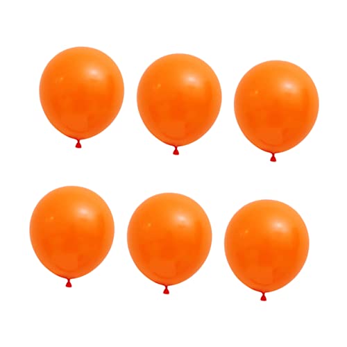 UPKOCH 6St Ballon Hochzeitsdekorationen orangefarbenes Dekor -Dekorationen orangefarbene Verzierungen Party-Layout-Requisiten Szenenlayout-Dekor Emulsion von UPKOCH