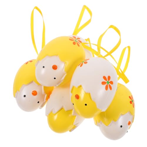 UPKOCH 6 Stücke Ostern Dekorationen Kunststoff Eier Hängen Ornamente für Spielzeug Mädchen Ostern Party Favors von UPKOCH