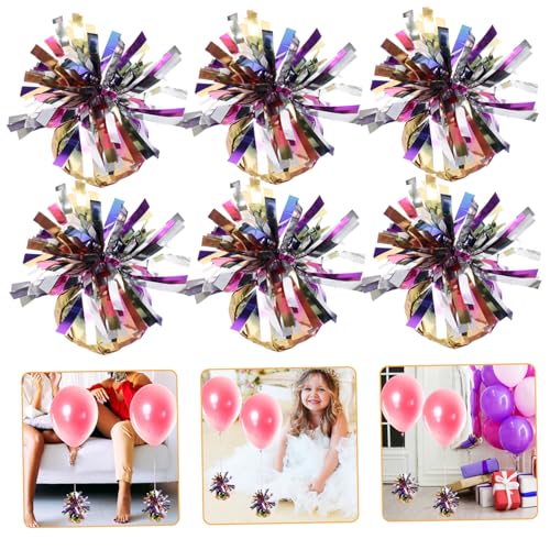 UPKOCH 6st Partyzubehör Deko-ballongewichte Zubehör Für Hochzeitsballons Hochzeitsballon-accessoire Gewichte Für Hochzeitsballons Gewichte Für Partyballons Colorful Zementblock von UPKOCH