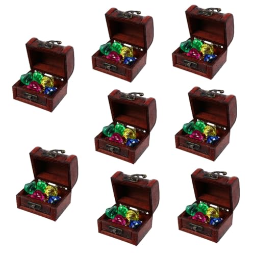 UPKOCH 8 Sets Kinder Juwelen Spielzeug Aufbewahrungsbehälter Spielzeug Edelsteine Spielzeug Acryl Schmuckzubehör Spielzeug Für Piraten Zubehör Schmuck Spielset Schmuck Organizer von UPKOCH