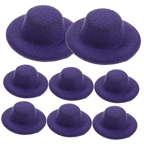 UPKOCH 80 STK Hut Zubehör Puppe Miniaturhut Mini-Sombrero-Partyhüte kreativität kreativekraft zarte Hüte Puppenhüte für Partys kleine gelbe Ente schmücken Geschenk Cowboy-Hut Plastik von UPKOCH