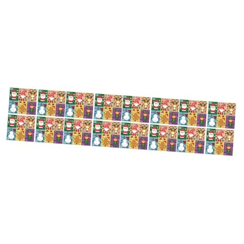 UPKOCH 96 Blatt Weihnachtsaufkleber Weihnachtscharakter Aufkleber Festivalaufkleber Zum Selbermachen Krippenspielzeug Für Kinder Weihnachten Kinderaufkleber Sticker-Spielzeug Papier von UPKOCH