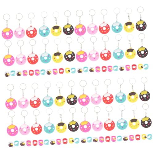 UPKOCH 96 Stk Donut-Ring kinderzimmer zubehör party geschenke für kinder Ringe Schlüsselhalter fürs Auto Portemonnaie-Schlüsselanhänger Partyzubehör Donut-Partygeschenke Partydekoration von UPKOCH