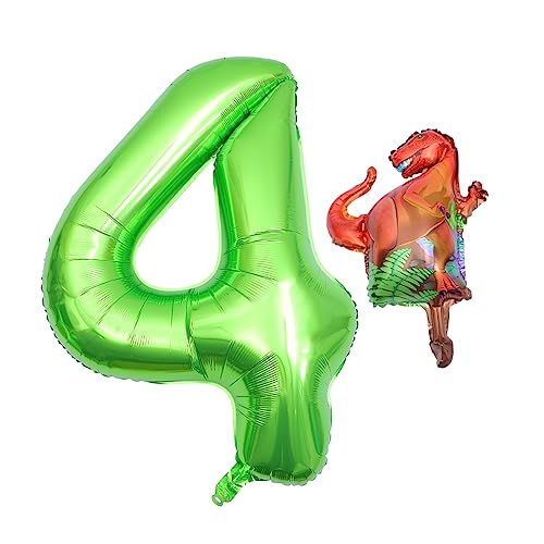 UPKOCH Digitaler Aluminiumfolienballon Babyballon Dinosaurierballons Zahlenballons Aluminiumballons Brautballons Partydeko Ballons Kindergeburtstagsballons Kinderdekor von UPKOCH