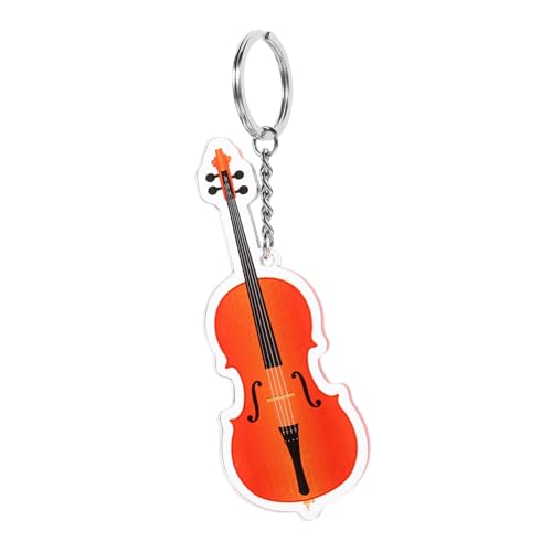 UPKOCH Klassischer Violoncello Schlüsselanhänger Musikinstrument Schlüsselring Anhänger Für Musikliebhaber Perfekt Als Für Musiker Und Musikfans Aus von UPKOCH