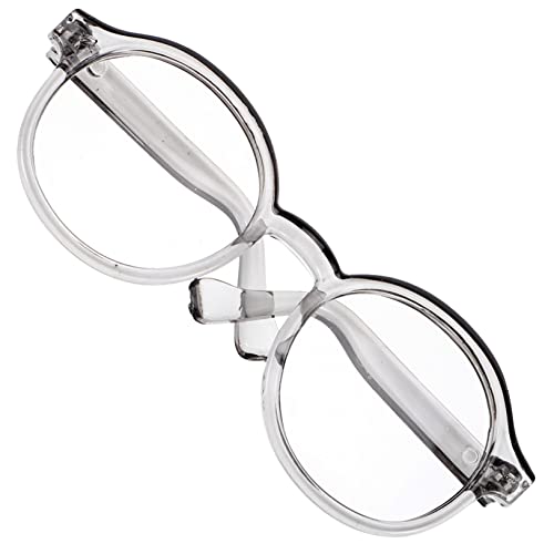 UPKOCH Brillen Moderne Puppenbrille Aus Stilvolle Accessoires Für Puppen Graue Transparente Brille Für Rollenspiele Und Verkleidungen Lange Rahmen Für Puppen Und Figuren von UPKOCH