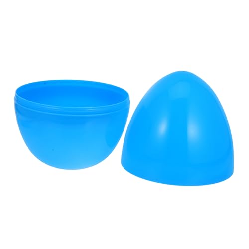 UPKOCH Offene Eierschale zu Ostern ostereier Öffbare Ostereier Wiederverwendbare Eier Eier favorisieren Party Feiertags-Tombola-Ei nachfüllbares Ei Plastik Sky-blue von UPKOCH