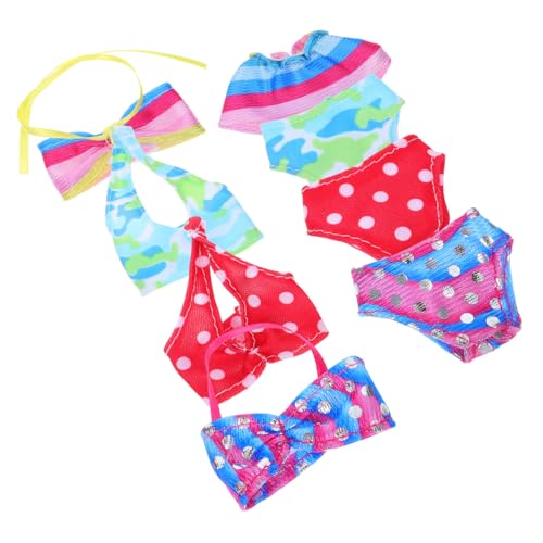 UPKOCH Puppen Kleidung 4 Satz Mädchen Bademode Bikini für 11 Zoll Puppen Handgemachte Strand Outfits für Sommerabenteuer UPKOCH Puppen Kleidung 4 Satz Mädchen Bademode Bikini für 11 Zoll Puppen Handgemachte Strand Outfits für Sommerabenteuer von UPKOCH