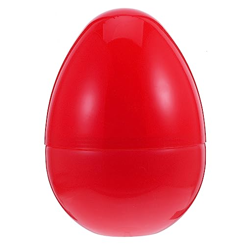 UPKOCH Simulierte Eierdekoration füllbare Eier Eierhalter für Kühlschrank easter egg decoration Ostereier Dekoration Aufbewahrungsbehälter für DIY party ei Heu rot von UPKOCH