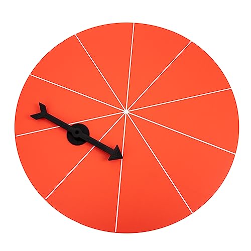 UPKOCH Wheel of Game Preisrad Kompaktes Tisch-partyspiel-Rad für Jungen und Mädchen Erwachsene 40cm Orange von UPKOCH