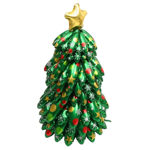 UPKOCH Weihnachtsballons Riesiger Weihnachtsbaum Aufblasbar Dekorativer Baum Jumbo-weihnachtsbaumballon Weihnachtsbedarf Weihnachtsparty Liefert Draussen Aluminiumfolie von UPKOCH