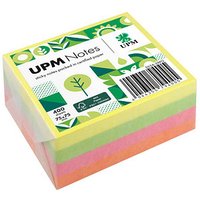 UPM Notes Brilliantmix Haftnotizen doppelte Haftung farbsortiert 1 Würfel von UPM Notes