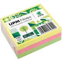 UPM Notes Brilliantmix Haftnotizen doppelte Haftung farbsortiert 3 Blöcke von UPM Notes