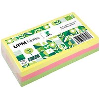 UPM Notes Brilliantmix Haftnotizen doppelte Haftung farbsortiert 3 Blöcke von UPM Notes