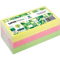 UPM Notes Brilliantmix Haftnotizen doppelte Haftung farbsortiert, 6 Blöcke von UPM Notes