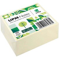 UPM Notes Haftnotizen doppelte Haftung gelb 1 Würfel von UPM Notes