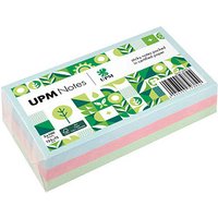 UPM Notes Pastellmix Haftnotizen doppelte Haftung farbsortiert 3 Blöcke von UPM Notes