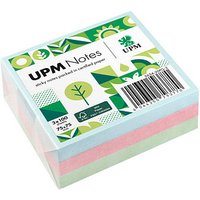 UPM Notes Pastellmix Haftnotizen doppelte Haftung farbsortiert, 3 Blöcke von UPM Notes