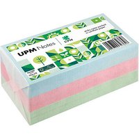 UPM Notes Pastellmix Haftnotizen doppelte Haftung farbsortiert, 6 Blöcke von UPM Notes