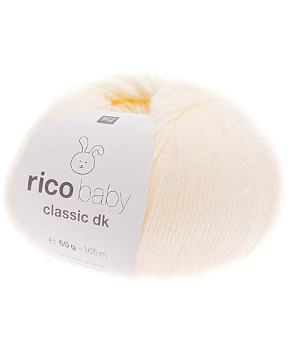 Rico Baby classic dk Fb. 02 - cremè Babywolle zum Stricken und Häkeln von Rico Design