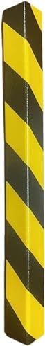 UQACHG Garagensäulenschutz, L-Förmiger Eckschutz Für Parkplatzwände, Selbstklebender Reflektorstreifenschutz In Schwarz Und Gelb, 0,5 cm Dick, Zum Schutz Von Parkpl,Black+yellow-1pcs von UQACHG