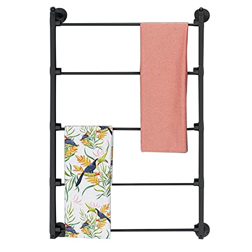 UQACHG Präsentationsständer für Krawatten und Schals, 5-lagig, wandmontiertes Regal zur Aufbewahrung von Bändern, Geschenkpapier-Organizer für Geschäfte und Büros, 60/70/80 cm hBlack-60x75cm von UQACHG