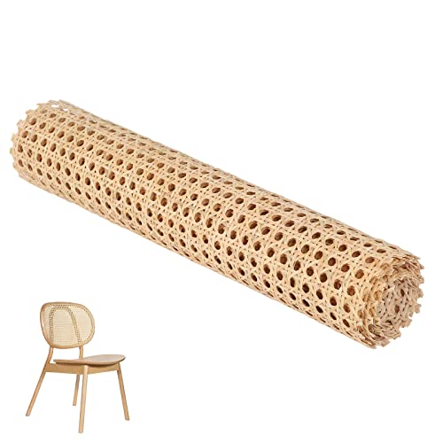 Wiener Geflecht aus Naturmaterial, Cane Gurtband, natürliche Rattan Gurtband für Caning Projekte, Rattan gepresst Cane Gurtband Blatt, gewebt Cane Rolle für Möbel, Stuhl, Schrank (0.45 * 1m) von URCheers