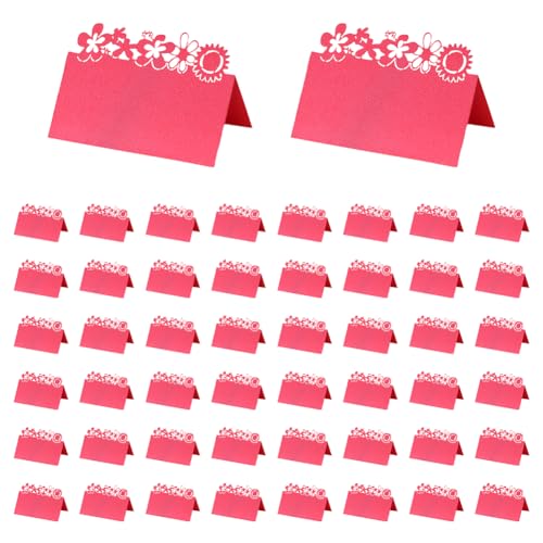 50pcs Hochzeit Tischkarten, Hochzeit Platzkarten Namenskärtchen Sitzkarten Geburtstag Hochzeit Blanko Tischkarten Namensschilder Tischkarten für Hochzeiten Geburtstag Party Taufe Tischdekor von URFDCAD