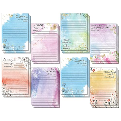 8 Pack To Do Liste, Farbige Haftnotizen Sticky Notes Selbstklebende Haftnotizzettel Klebezettel bunt zettel farbig Notizblöcke mit Linien Notizzettel Klebezettel Haftnotizen für Büro Haus Memo von URFEDA