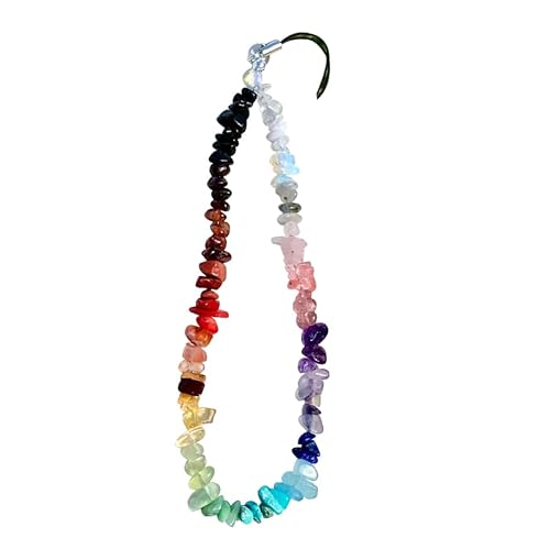 Handykette Perlen Handyanhänger, Böhmische Handy Lanyard Perlen Natürlicher Kristall Stein Handykette Telefon Anhänger Anti Verlorene Telefon Kette Handschlaufe Handgelenkschlaufe Schlüsselbund Charme von URFEDA