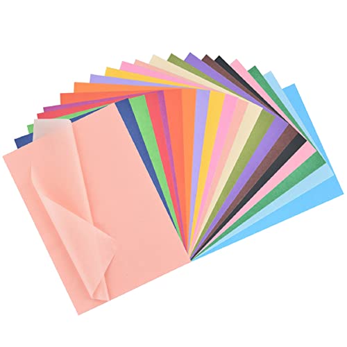 WEKEEP Seidenpapier 300 Blatt A4 bunt 20 Farben, 16 g/m Transparentpapier bunt, buntes Papier A4, Papierblumen, Tischdekoration, die in Geschenktüten gefüllt wird. von URGARMEE