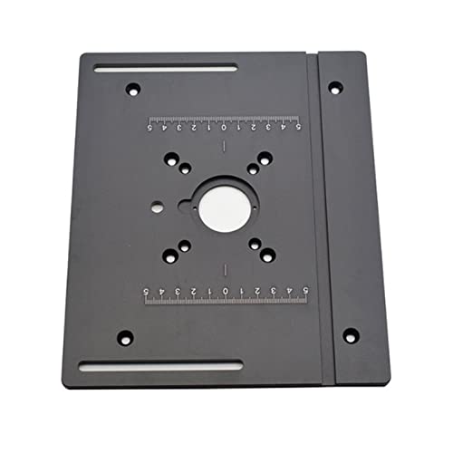 Frästisch Einlegeplatte Aluminiumlegierung Oberfräse Einlegeplatte Fräsertischplatte Router Tischeinsatzplatte Oberfräsentisch Holzfräsen Holzbearbeitungsbänken Flip-Board Trimmmaschine Fräsplatte von URPIZY