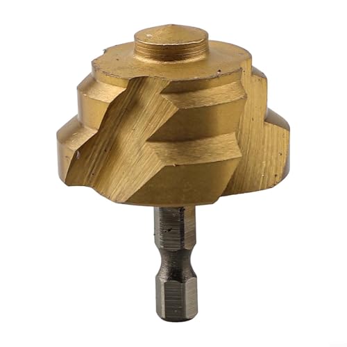 Hexagonaler Bohrer 40/50/63mm Für Wasserrohrerweiterung, HSS Goldbohrer Mit 6,35Mm Sechskantschaft, Kompatibel Mit Elektrobohrern, Für Klempner(40mm) von URPIZY